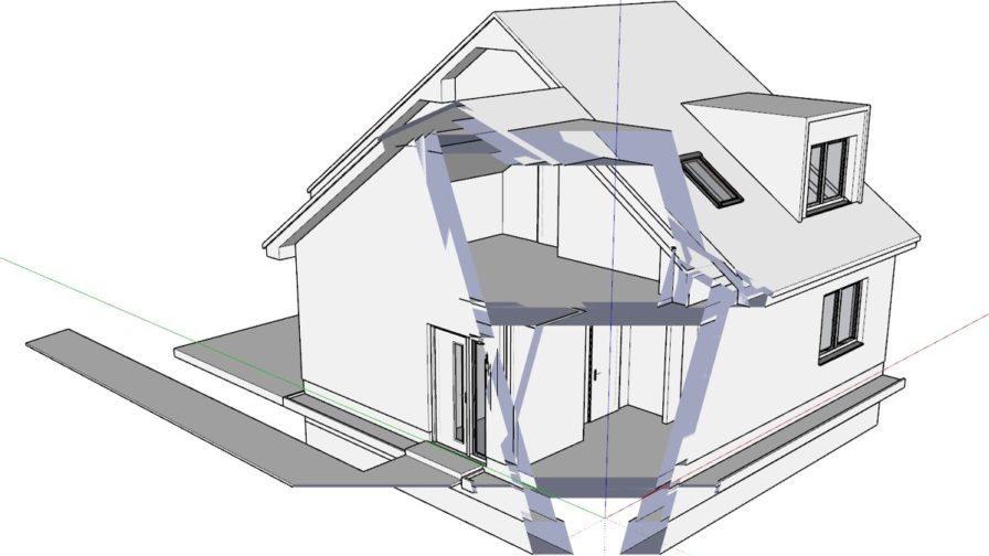 Tip pro práci - Mizející model při prohlížení ve SketchUpu