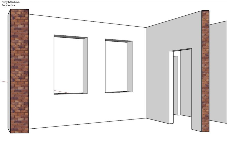 Výplně otvorů pomocí pluginu 3E Dveře & Okna pro SketchUp