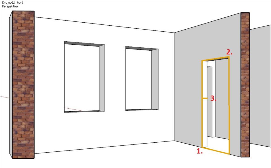 Výplně otvorů pomocí pluginu 3E Dveře & Okna pro SketchUp