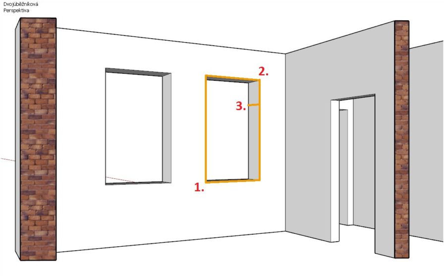 Výplně otvorů pomocí pluginu 3E Dveře & Okna pro SketchUp