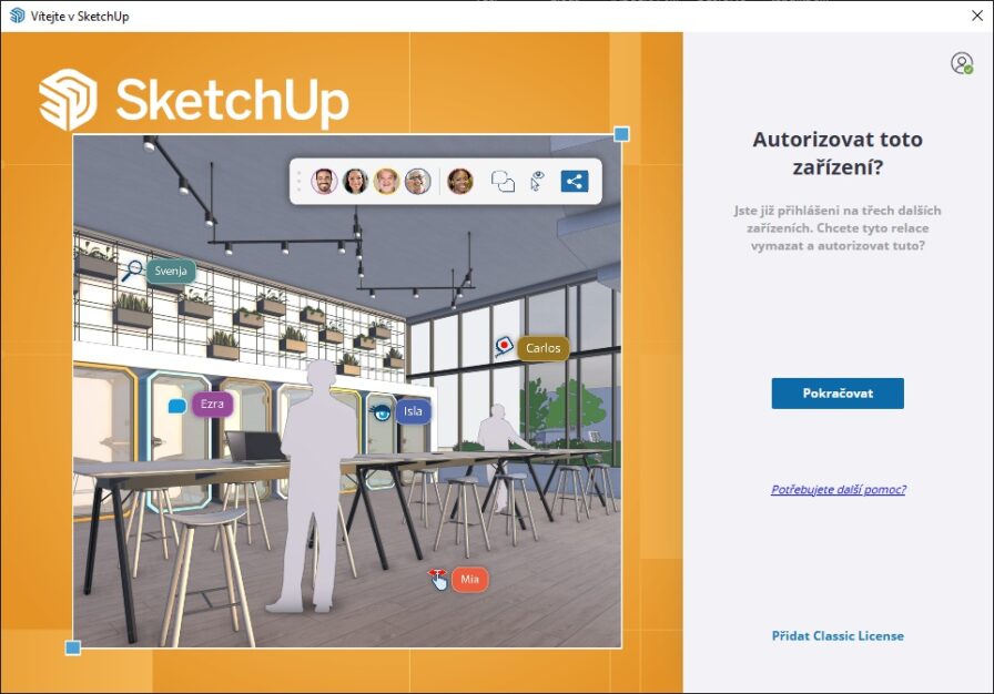 SketchUp 2026 - Aktivace