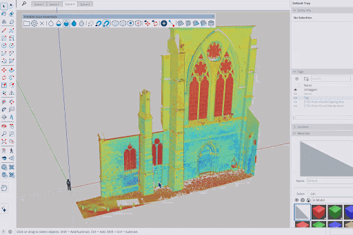 SketchUp 2026 - Projekce textury