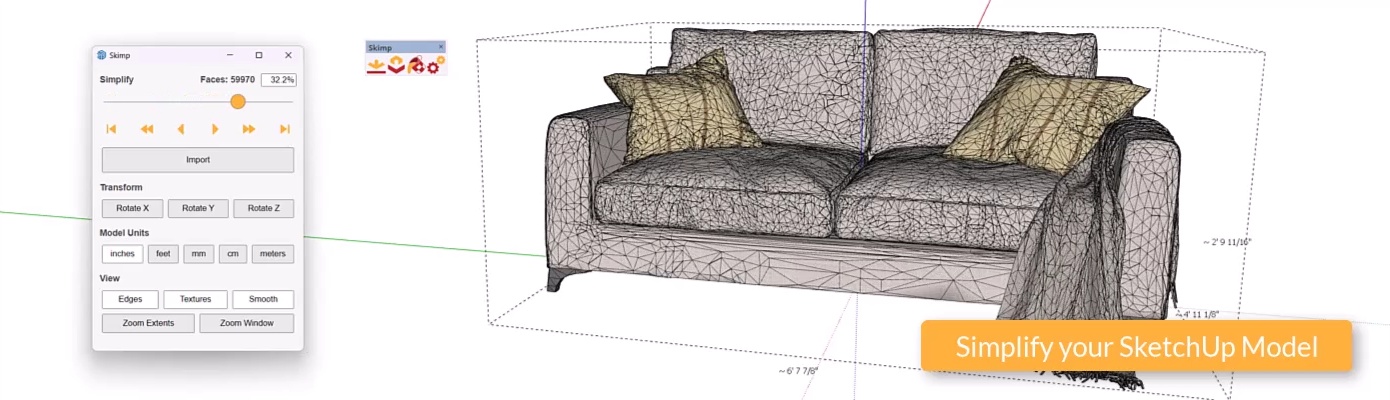 Plugin Skimp pro SketchUp